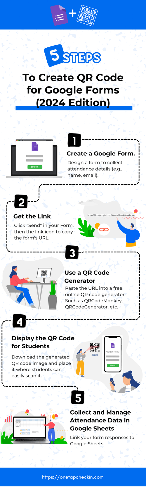 5 steps to create QR code for google forms