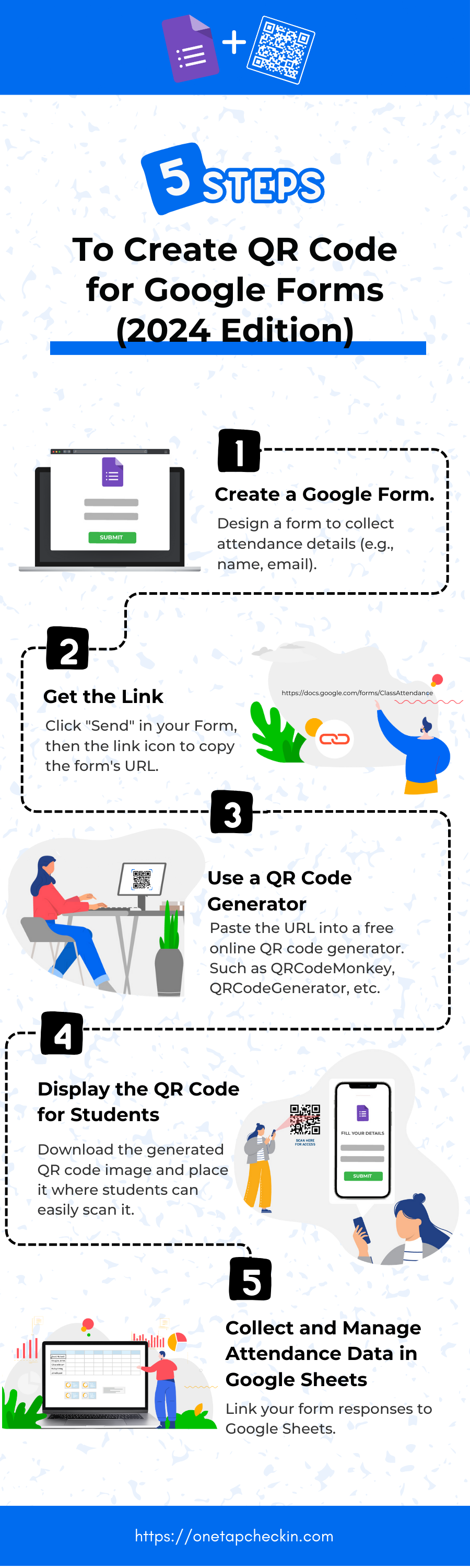 5 steps to create QR code for google forms